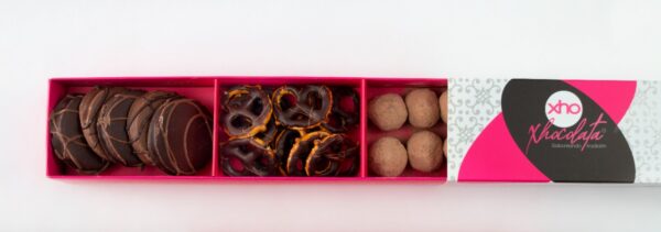 Set rectangular chocolate surtido 3 divisiones