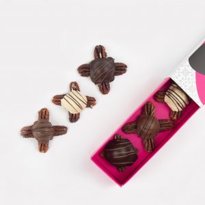 Set de tortuga de chocolate. Combinados o de un solo sabor (máximo 20 piezas).